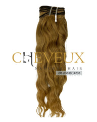 Natural  Curly Weft in Golden