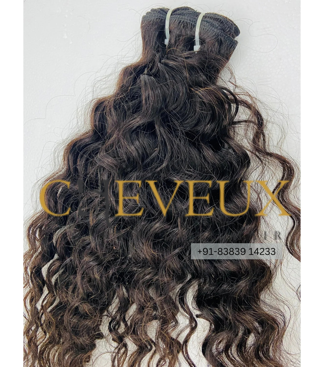 Curly Weft in Natural Black