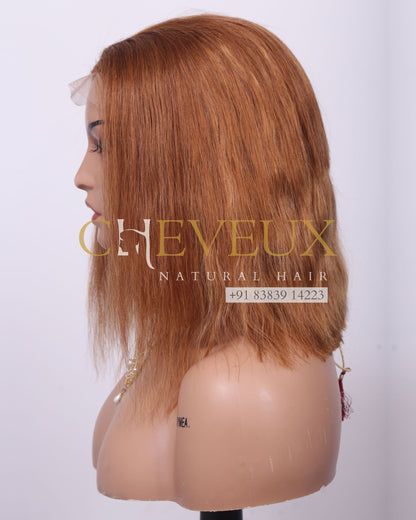 Closure wig in Golden Highlight Straight